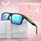 Candy Color Square Sunglasses With UV Protection 11