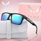 Candy Color Square Sunglasses With UV Protection 11