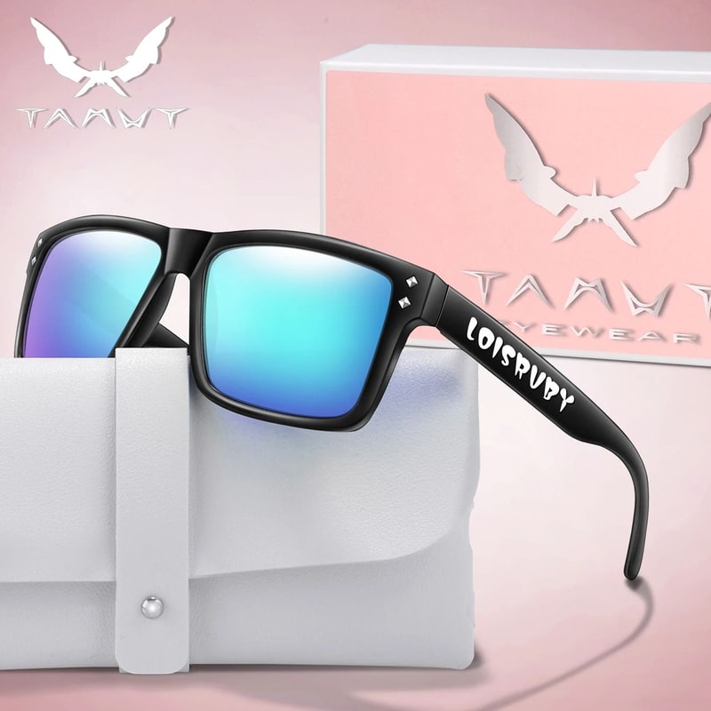 Candy Color Square Sunglasses With UV Protection 11