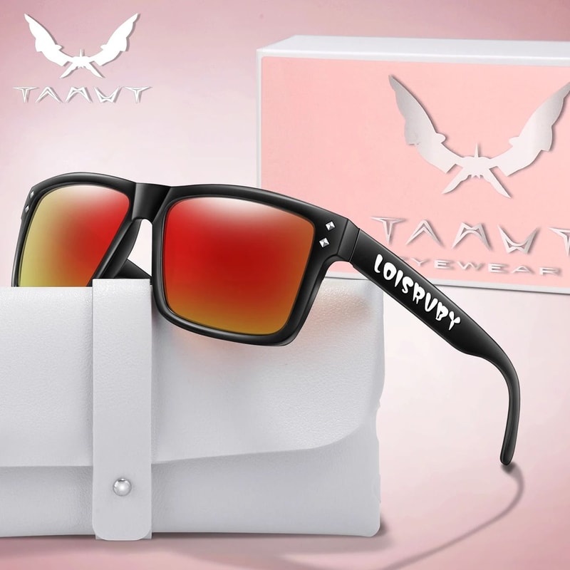 Candy Color Square Sunglasses With UV Protection 12