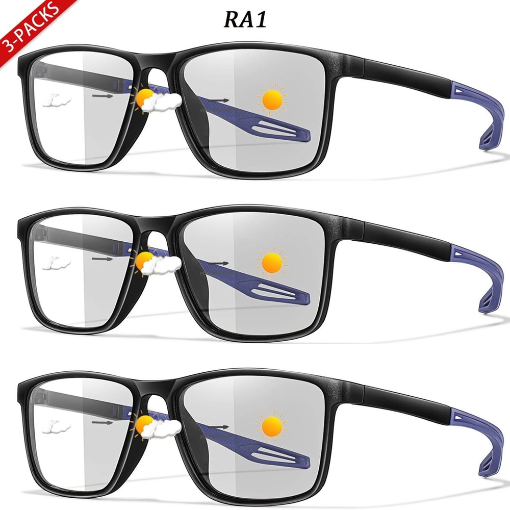 Photochromic Reading Glasses Set With Blue Light Protection 3 Pairs 7