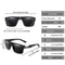 Polarized Square Fishing Sunglasses With UV400 Protection And Case 1