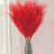 Red Faux Pampas Grass Stems For Wedding And Home Decor 5 Piece Set 3