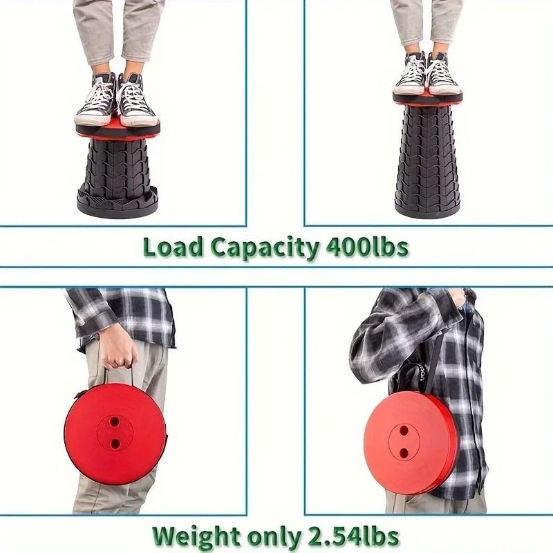 Portable Telescopic Folding Stool For Camping And Travel 5