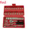 46 Piece Socket Ratchet Wrench Set For Car And Motorcycle Repair 6