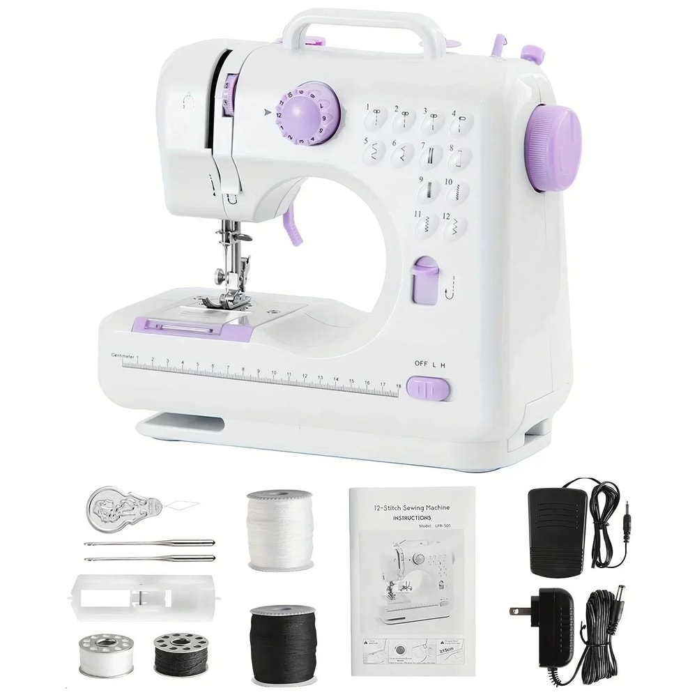 Portable Electric Sewing Machine With 12 Stitch Patterns 3
