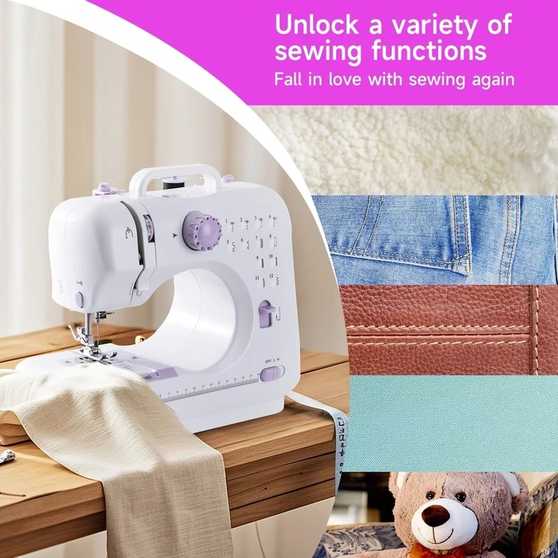 Portable Electric Sewing Machine With 12 Stitch Patterns 5