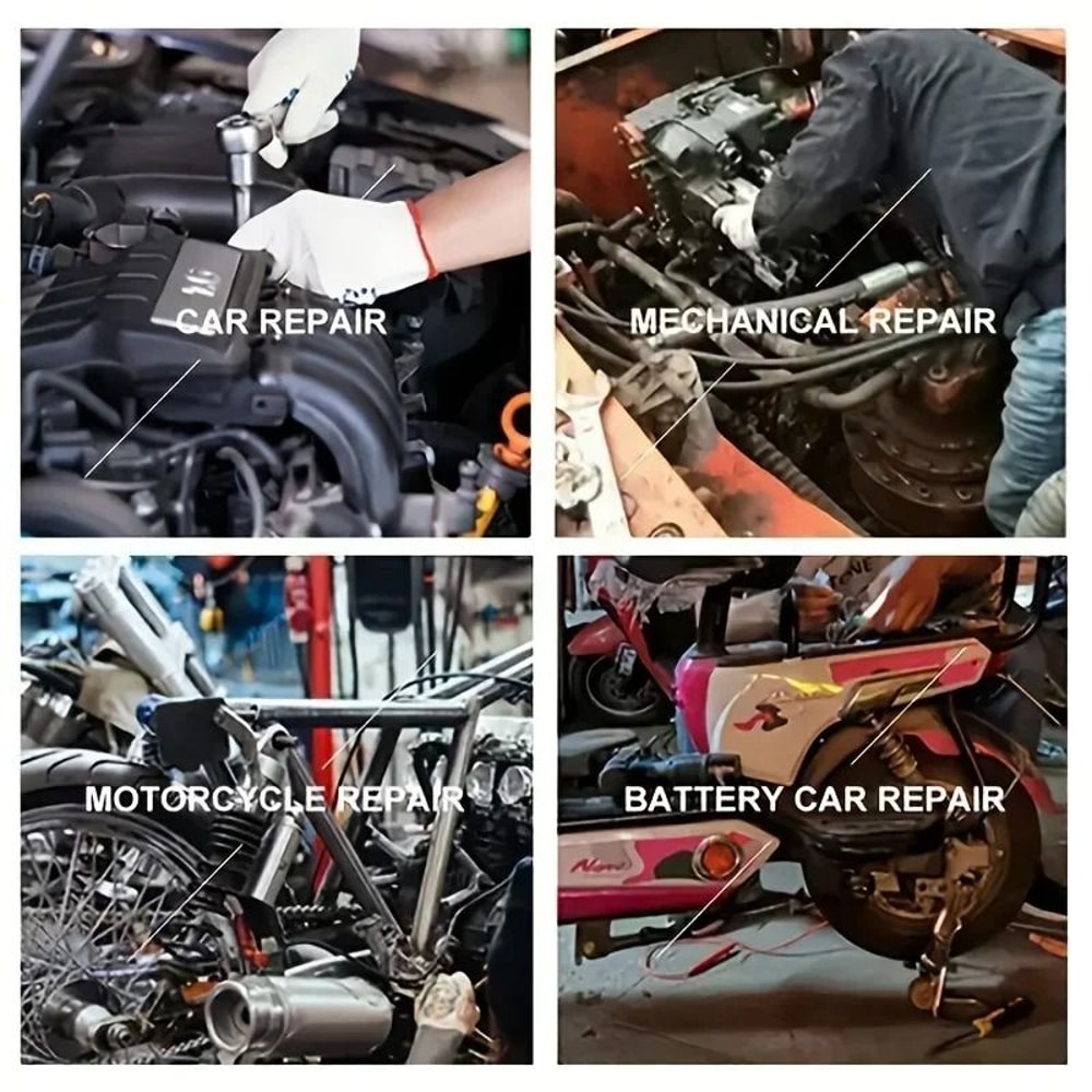 46 Piece Socket And Ratchet Tool Kit For Car And Motorcycle Repair 5