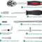 46 Piece Socket Ratchet Wrench Set With Bit Sockets And Extension Bar 1