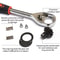 Portable 46 Piece Socket Ratchet Wrench Set For Home And Garage 5