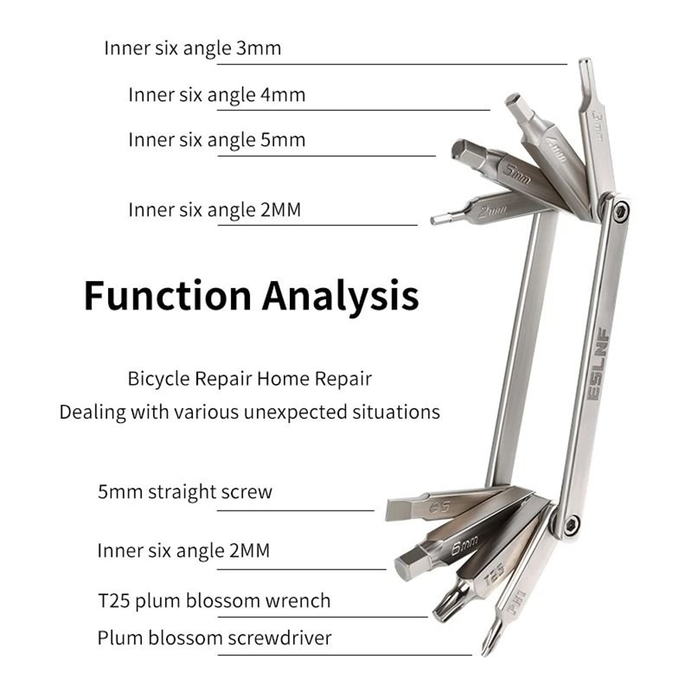 8 In 1 Bike Multi Tool Repair Kit 1