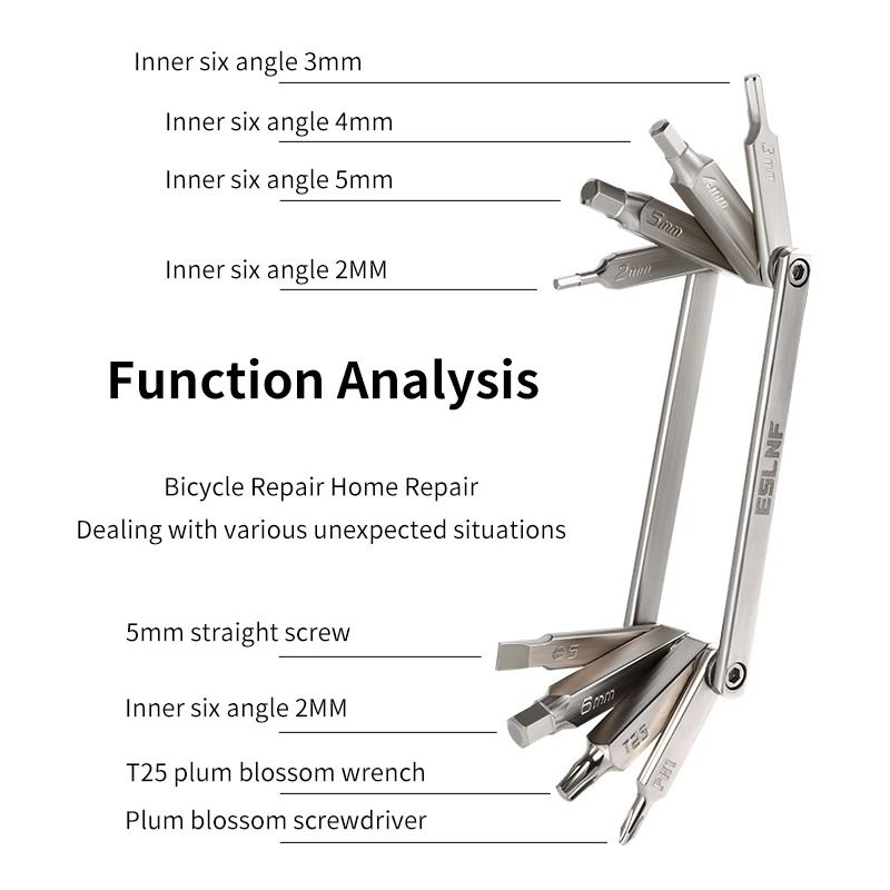 8 In 1 Bike Multi Tool Repair Kit 1