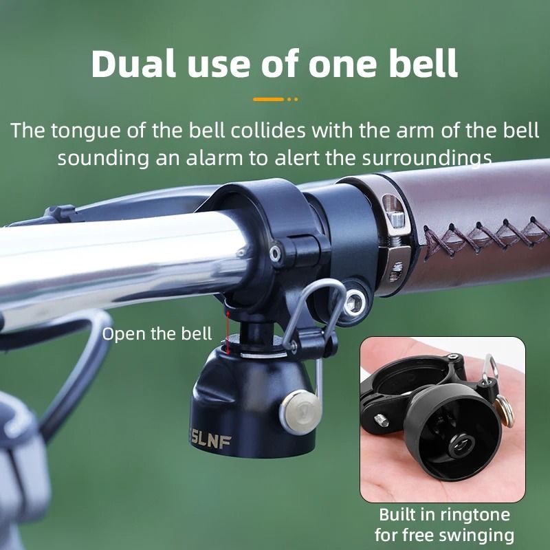 Copper Bike Bell With Single Strike And Cowbell Mode 6