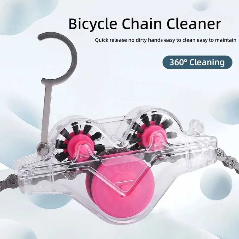 Bicycle Chain Cleaner Kit With Scrubber Washer Tool 0