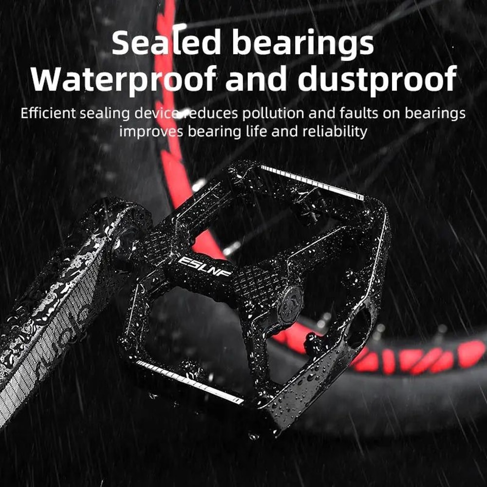 Aluminum Alloy Bike Pedals With Bearings And Anti Slip Grip 2