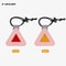 High Visibility Reflective Triangle Bicycle Safety Pendant 6