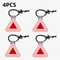 High Visibility Reflective Triangle Bicycle Safety Pendant 8