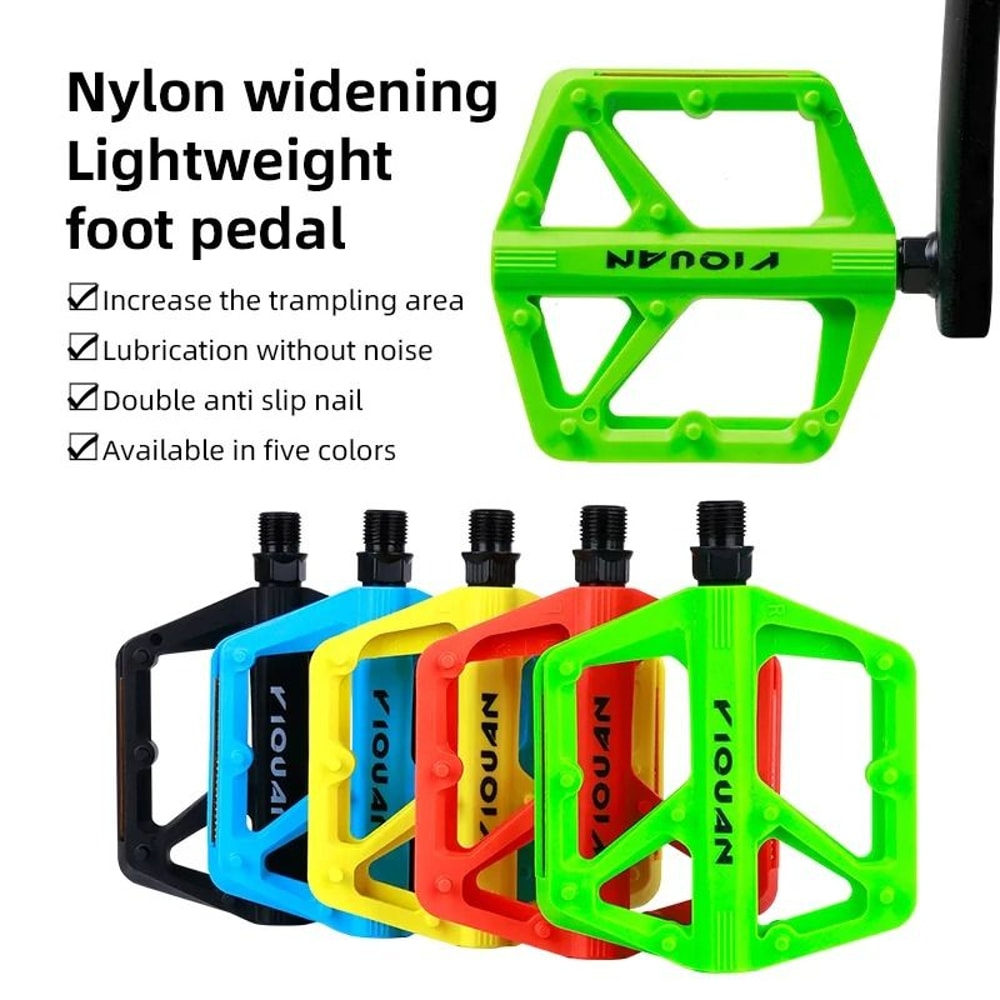 Wide Non Slip Nylon Bike Pedals With Bearings 0