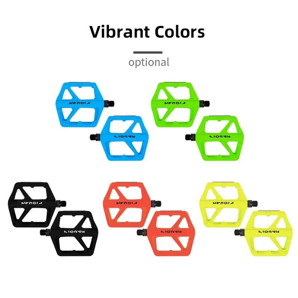 Wide Non Slip Nylon Bike Pedals With Bearings 5