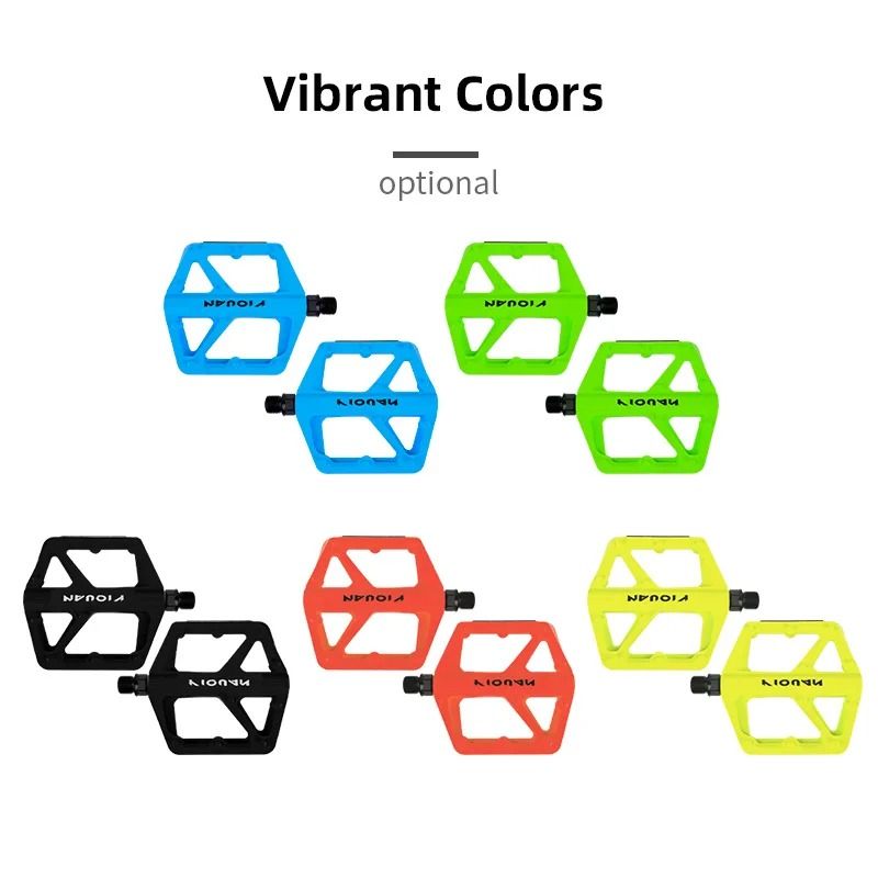 Wide Non Slip Nylon Bike Pedals With Bearings 5