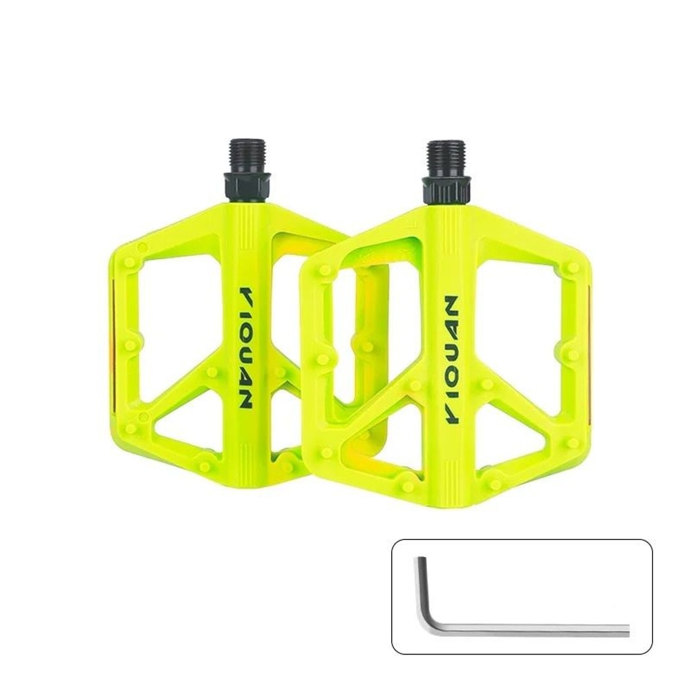 Wide Non Slip Nylon Bike Pedals With Bearings 7