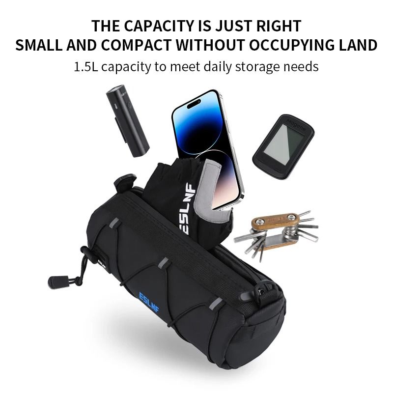 Waterproof Bicycle Handlebar Bag With Shoulder Strap 4