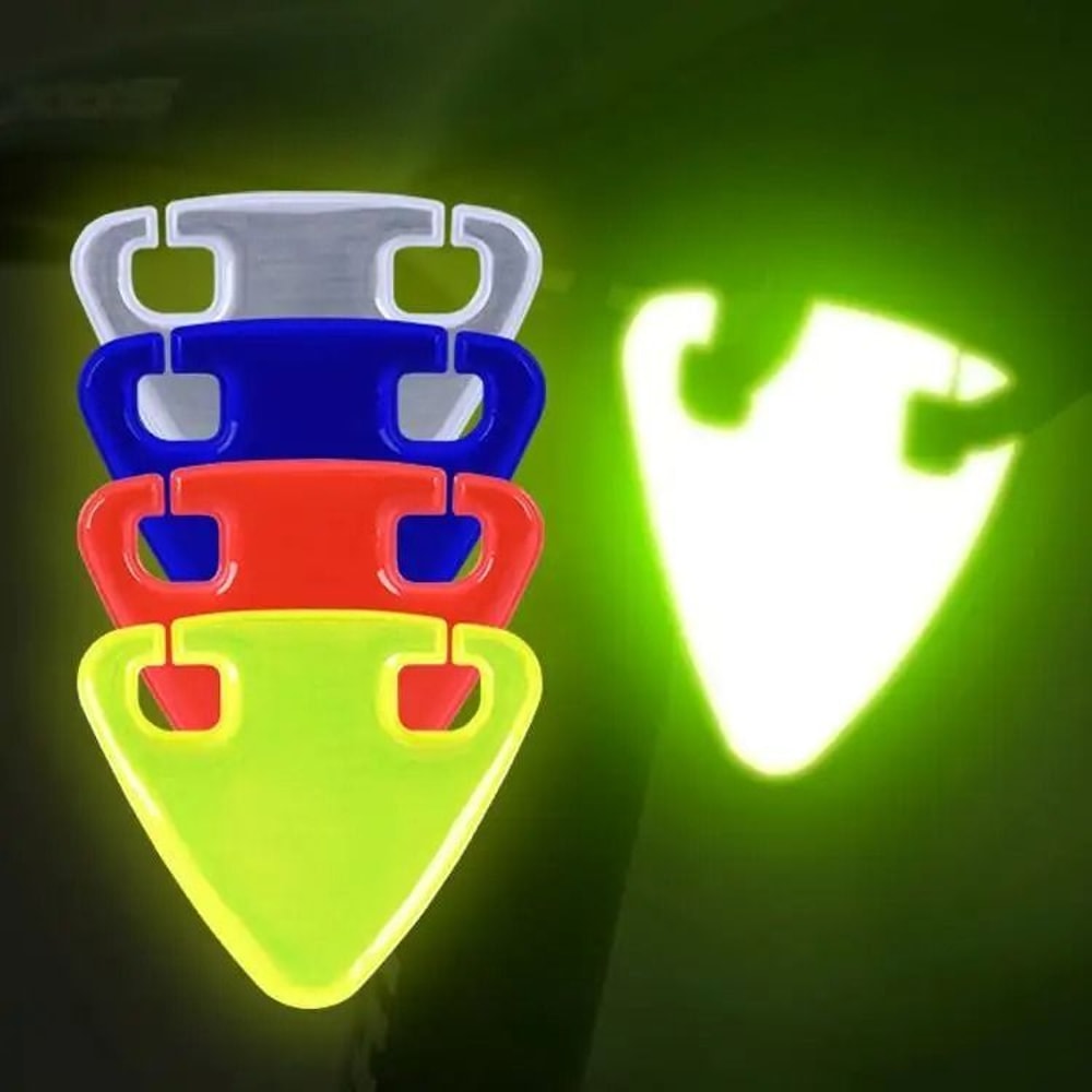 Bicycle Reflective Saddle Warning Card For Night Riding Safety 0