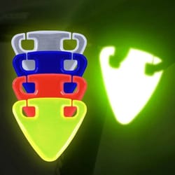 bicycle reflective saddle warning card for night riding safety