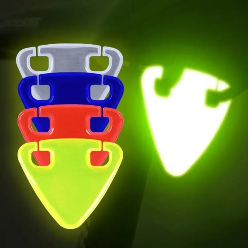 Bicycle Reflective Saddle Warning Card For Night Riding Safety 0