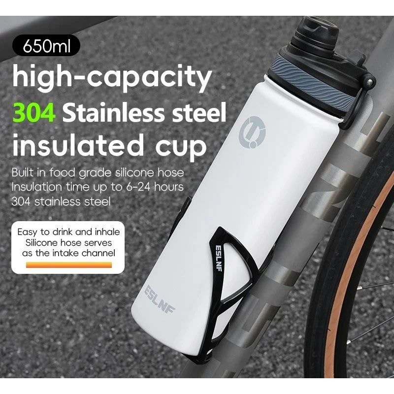 650 Ml Stainless Steel Cycling Thermos Water Bottle 0