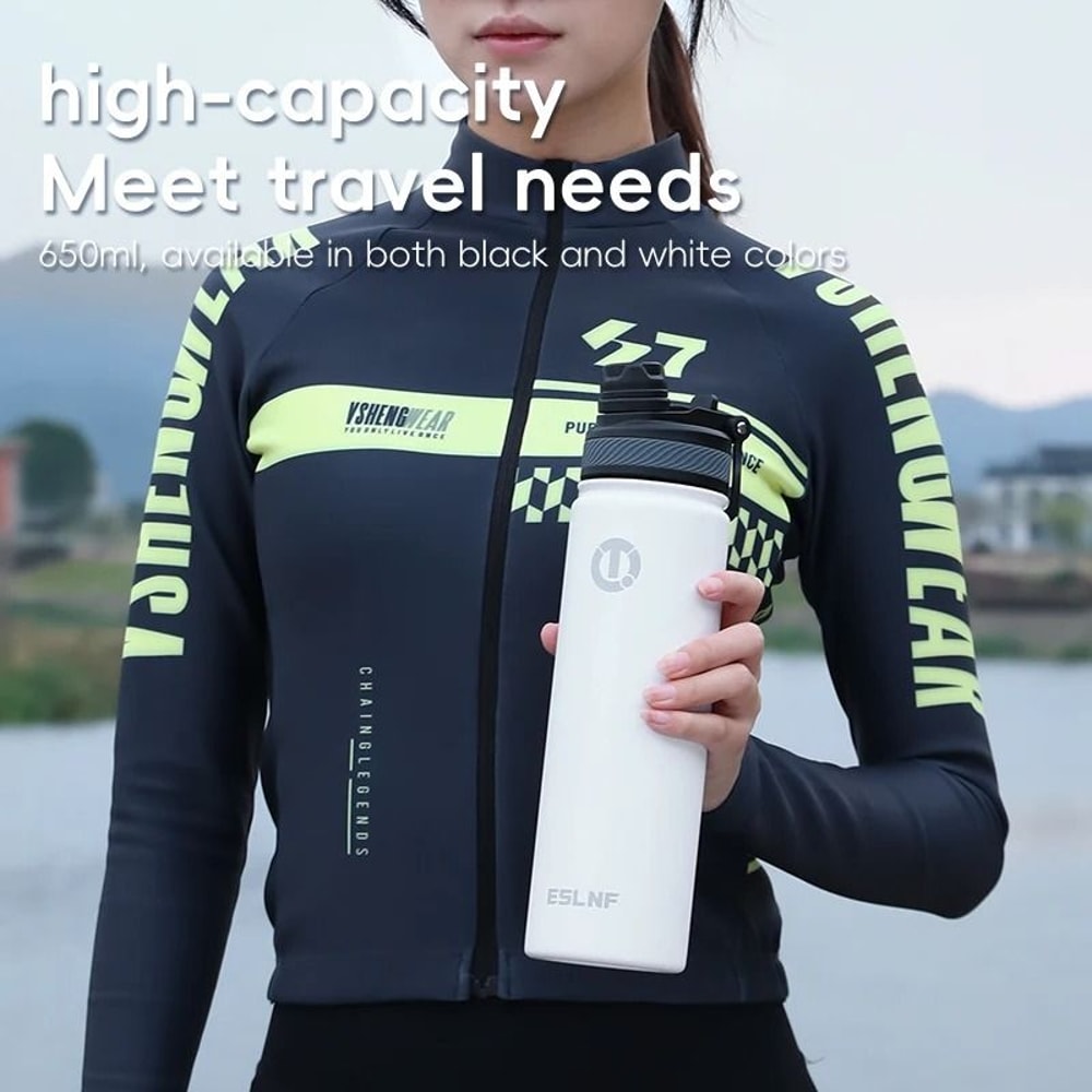 650 Ml Stainless Steel Cycling Thermos Water Bottle 3