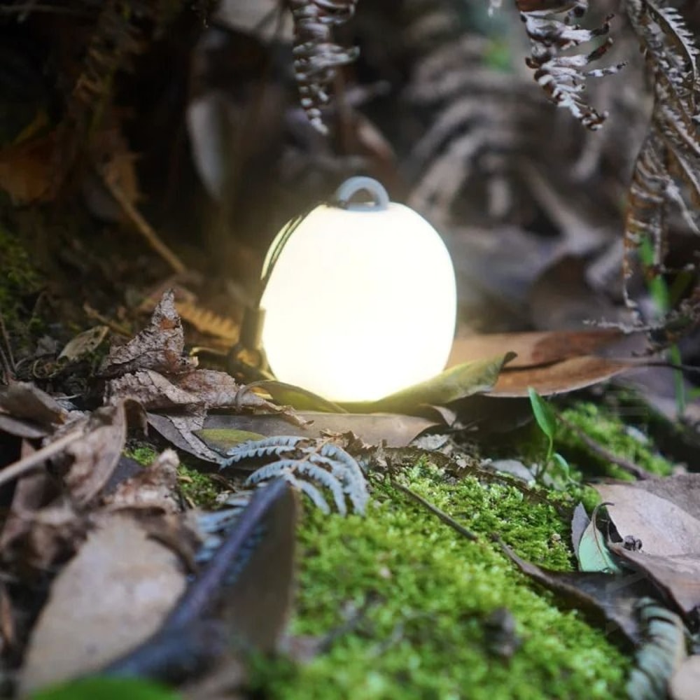 Rechargeable Egg Shaped Camping Light Soft Silicone Pinch Control Lamp 3