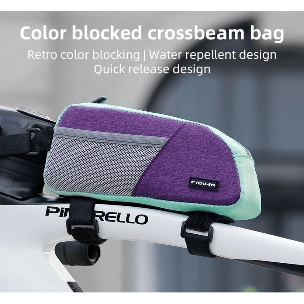 Colorful Bicycle Top Tube Bag Waterproof Cycling Storage Pouch 1