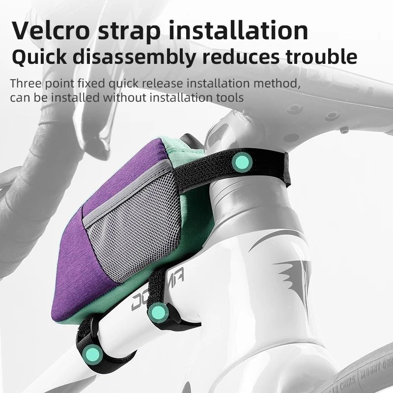 Colorful Bicycle Top Tube Bag Waterproof Cycling Storage Pouch 4