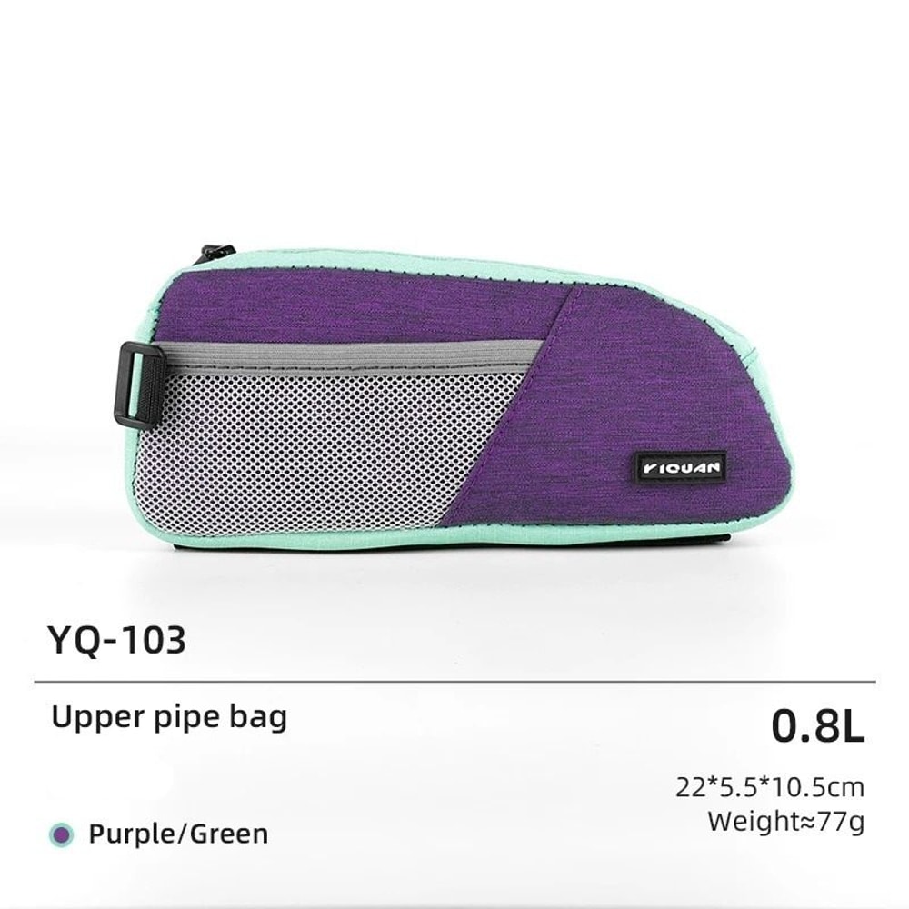 Colorful Bicycle Top Tube Bag Waterproof Cycling Storage Pouch 6