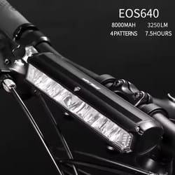 3250 lumen rechargeable bicycle headlight waterproof led front light