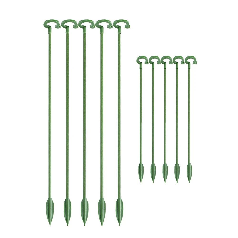 Flower Shape Plant Support Stakes Anti Lodging Garden Support Rod Set Of 10 6
