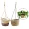 Handwoven Hanging Basket Planter Twine Woven Rattan Style Orchid Pot 2