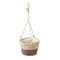 Handwoven Hanging Basket Planter Twine Woven Rattan Style Orchid Pot 7