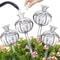 Glass Pomegranate Flower Plant Watering Globes Lazy Self Watering Drippers Set Of 2 0