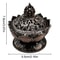 Lotus Flower Incense Burner Brass Style Buddhist Decor Mini Metal Censer 1