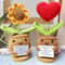 Handwoven Heart Flower Pocket Hug Doll Positive Card Desktop Gift Ornament 0