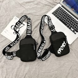 waterproof nylon mini crossbody bag small sling shoulder bag for men