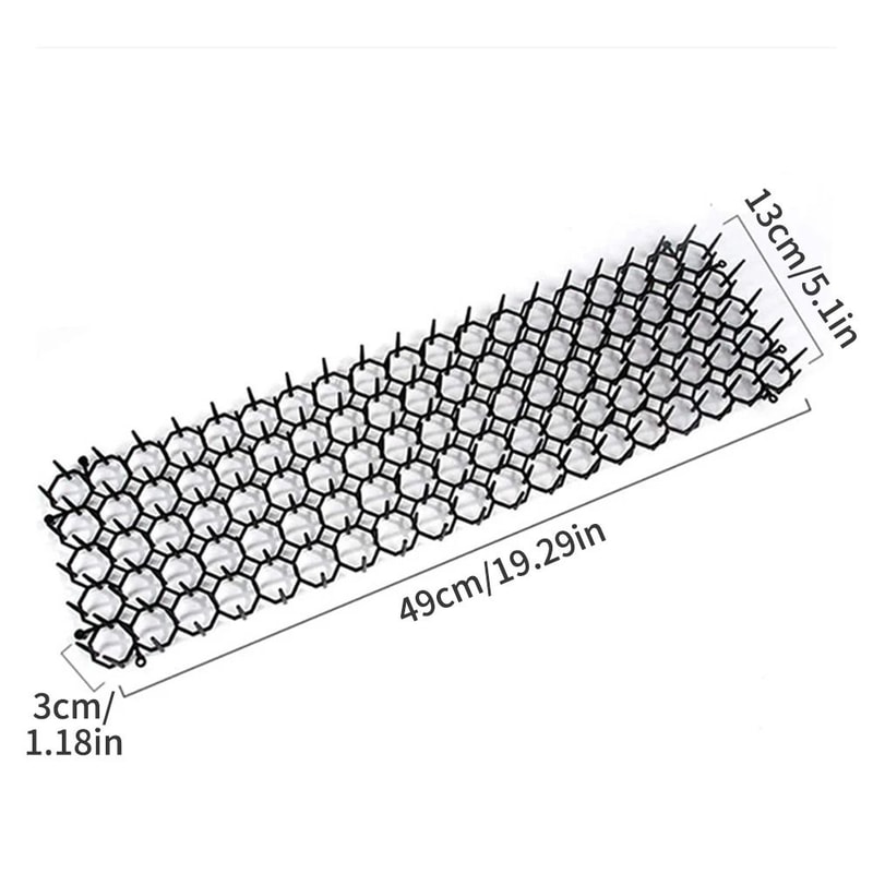 Garden Cat Repellent Prickle Strips Dig Stop Deterrent Mat With Stakes And Ties 1