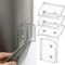 Non Punch Shower Curtain Clips Splash Guard Adhesive Curtain Retainers Set Of 4 0