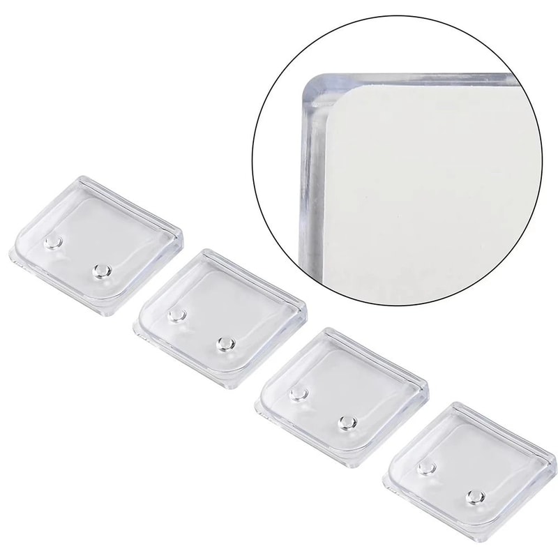 Non Punch Shower Curtain Clips Splash Guard Adhesive Curtain Retainers Set Of 4 2