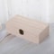 Rectangular Wooden Storage Box Gift Packaging Organizer With Hinged Lid 5