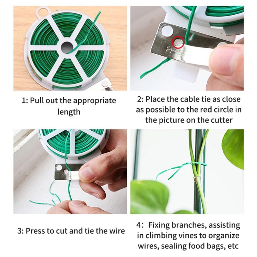 Heavy Duty Garden Twist Tie Roll For Plant Support And Organization 5