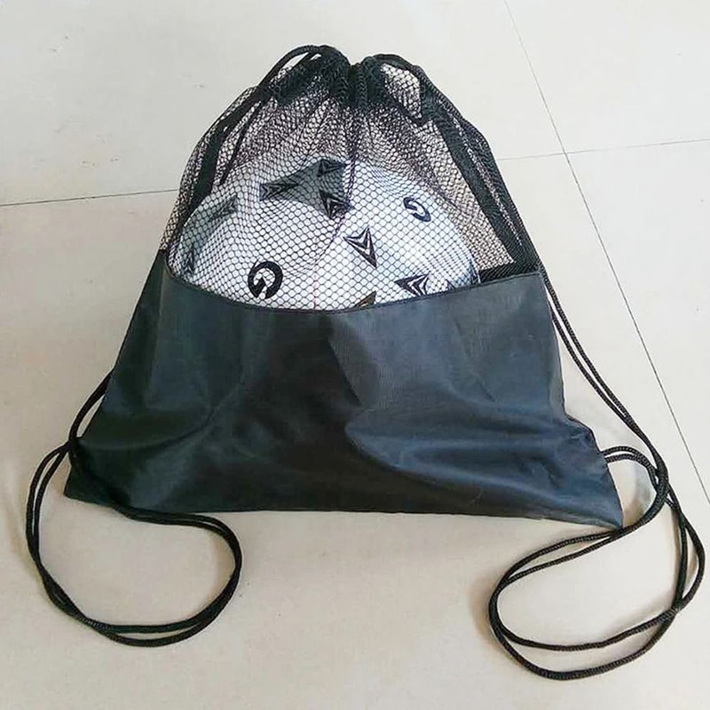 Mesh Ball Storage Backpack Drawstring Sports Gear Bag For Basketball And Soccer 0