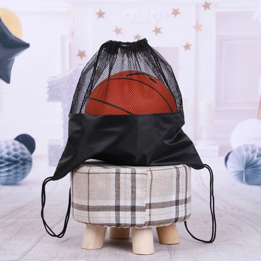 Mesh Ball Storage Backpack Drawstring Sports Gear Bag For Basketball And Soccer 2